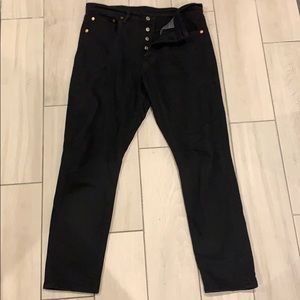 Levi’s 501 black skinny jeans size 29